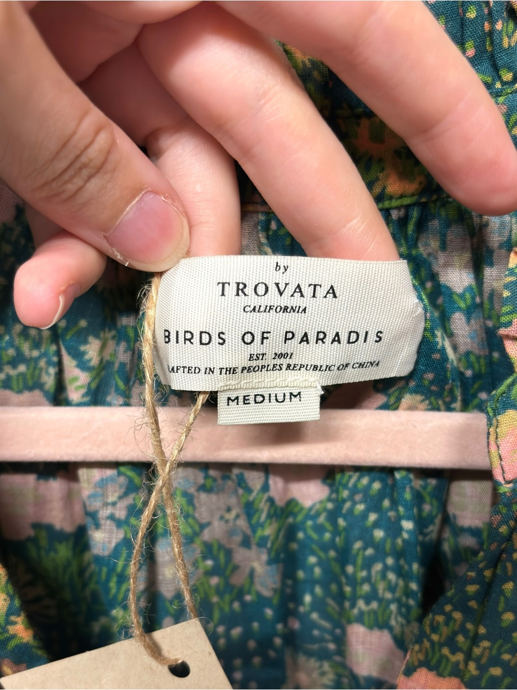 Nwt | Trovata Birds Of Paradis | Clover Flutter Sleeve Blouse — image 3 of 4